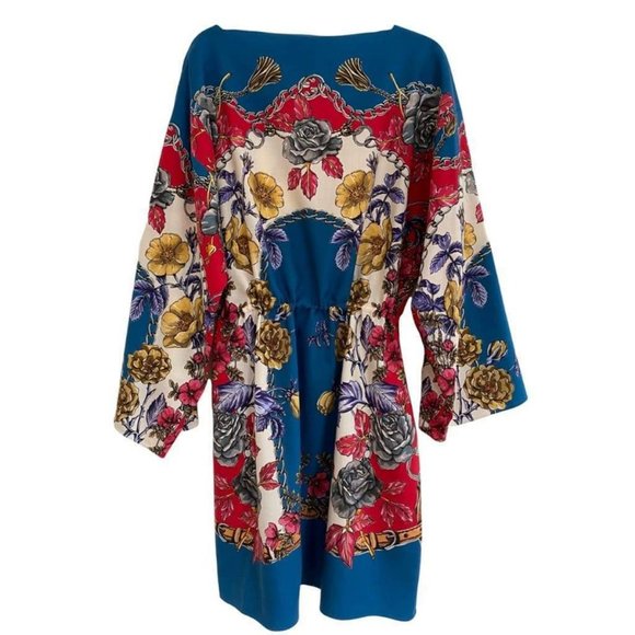 Gucci Boudoir Printed Wool-twill Kaftan Short Casual Dress - Picture 3 of 10
